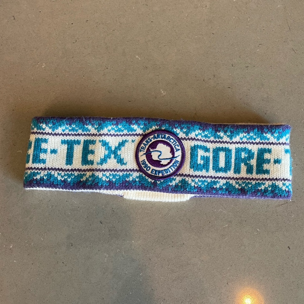 Vintage Trans-Antarctica 1990 Expedition GoreTex Ear Warmer Headband - Picture 2 of 11